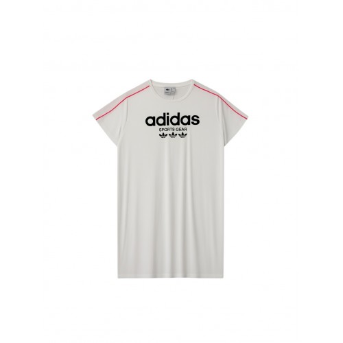 Adidas Originals Women White Logo Dress – Retro Sportswear Style